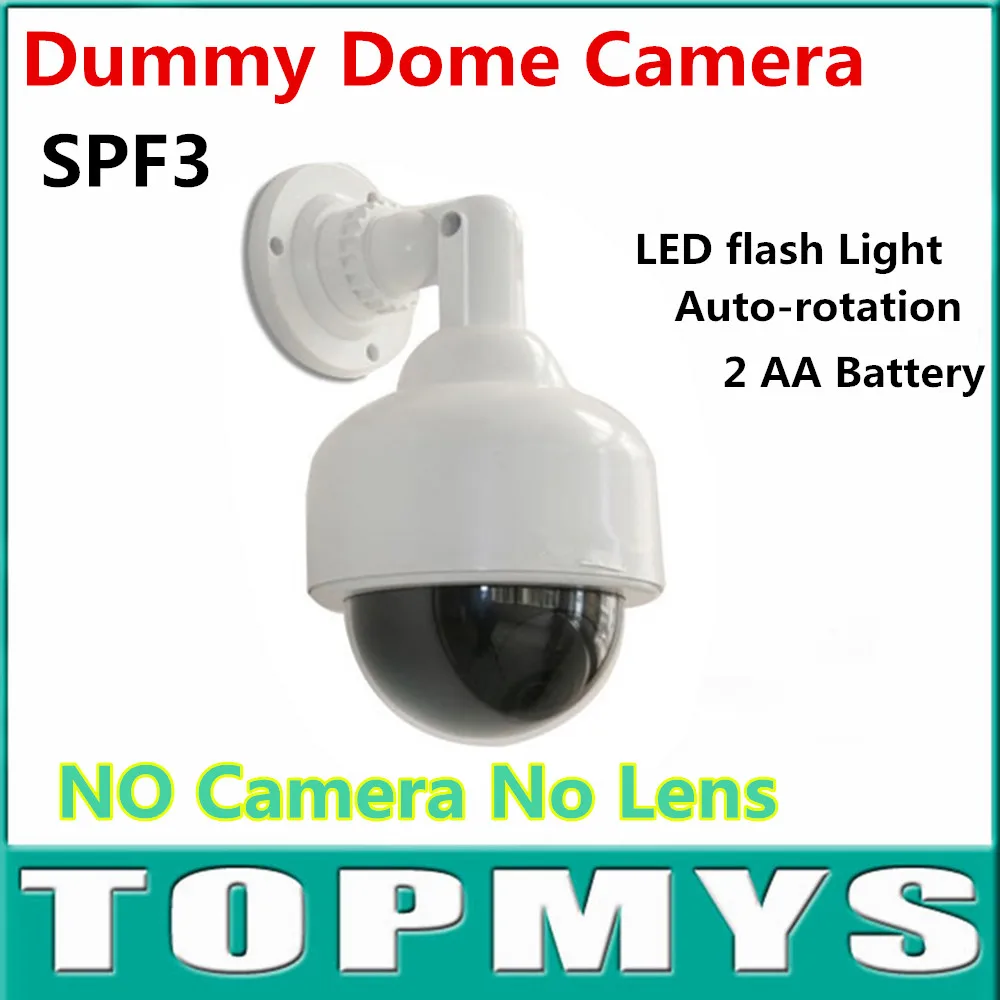 

Emulation Fake Decoy Dummy Dome CCTV Camera Fake Surveillance Flashing LED Camera TM-SPF3