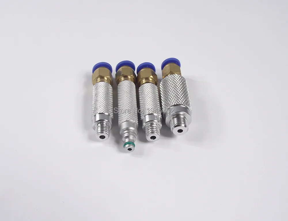 Common rail injector return pipe joints,4 pcs oil return connectors
