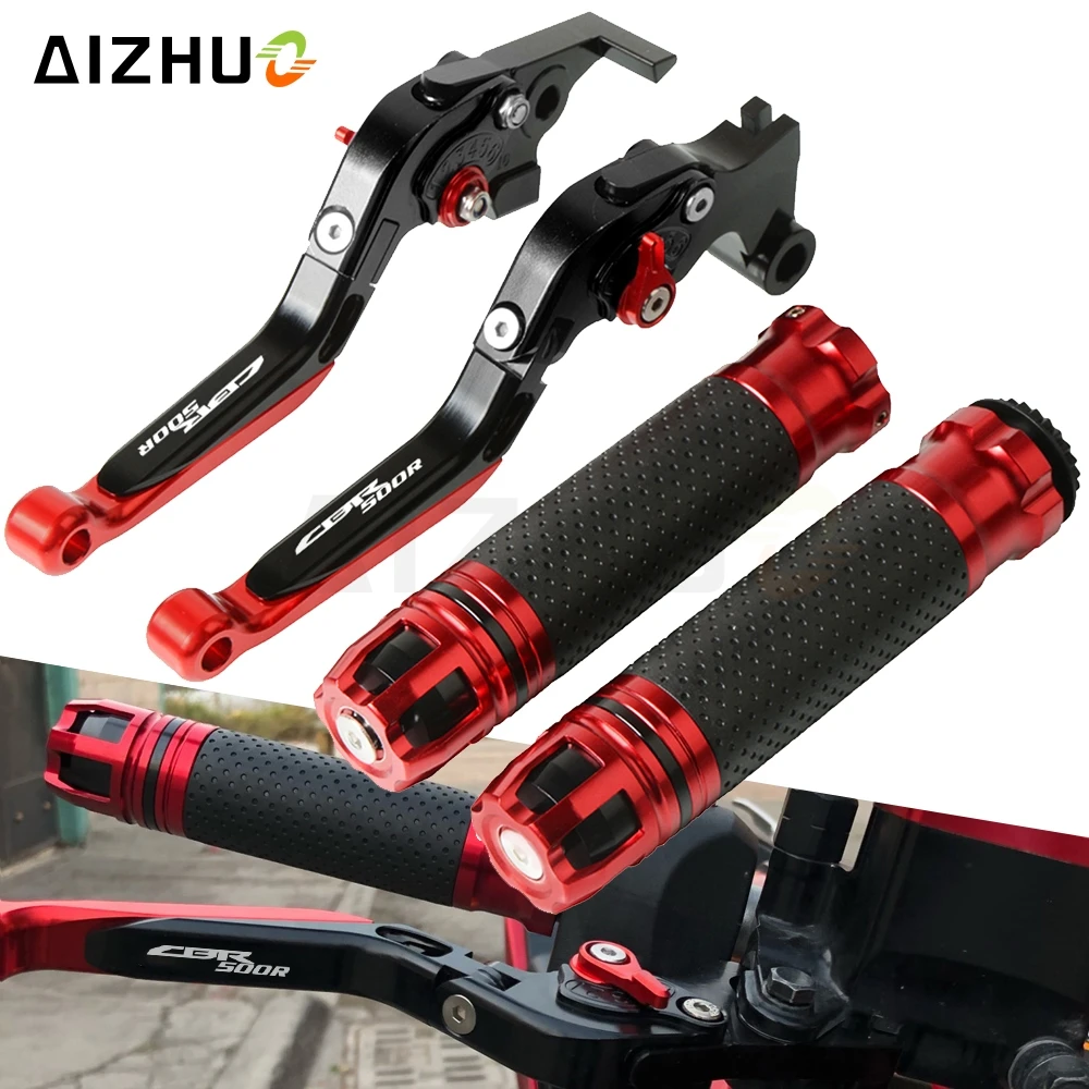 

Motorcycle Brake Clutch Lever+Handle Grips Handlebar For HONDA CBR 500R CBR500R/CB500F/X 2013-2018 2014 2015 2016 2017
