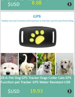 Z8-A-Pet, gps трекер для собак, ошейник для кошек, gps Функция, трекер для домашних животных, gps водостойкий usb-кабель для зарядки, для питомцев, щенков, поставщиков