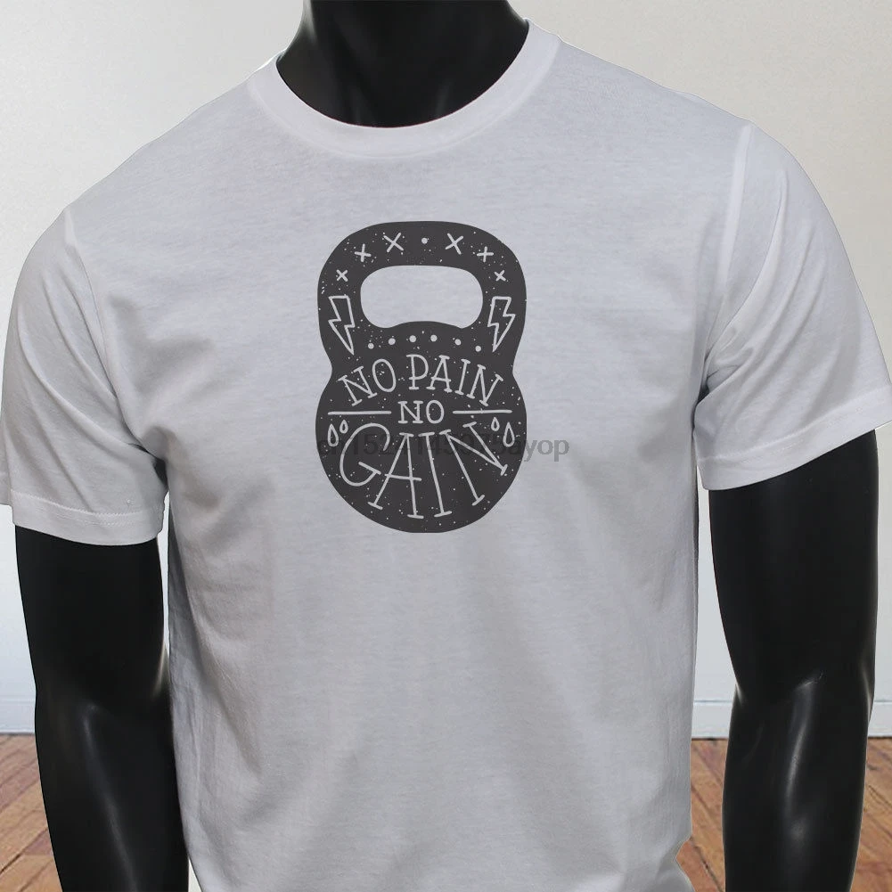 

Funny Clothing Casual Short Sleeve Summer Kettlebell HIIT Crossfit Workout Gymer Lifting Men& T-Shirt Tee Shirt