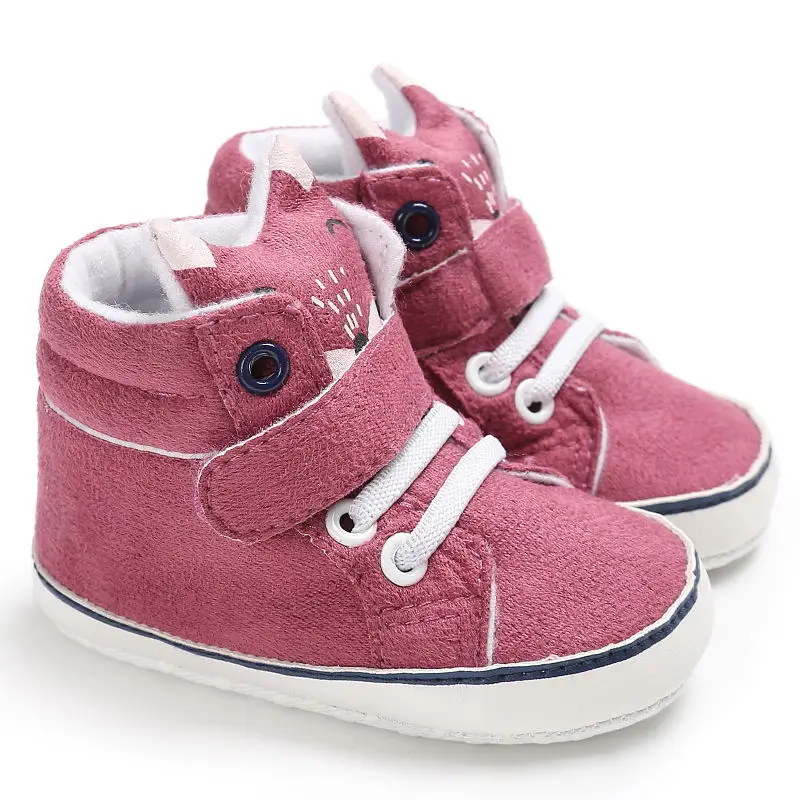 LANSHITINA/нескользящая детская обувь; мягкая хлопковая обувь с рисунком лисы для мальчиков и девочек; тапочки для малышей 0-6, 6-12, 12-18; C-215 для первых шагов - Цвет: 6