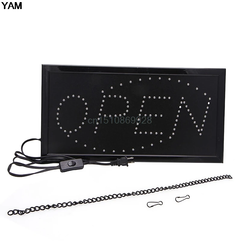 

Bright Animated Motion Running Neon LED Business Store Shop OPEN Sign + Switch
