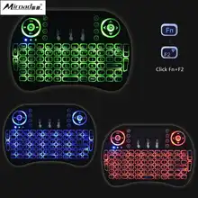 Miroad 2.4G Backlit Touchpad Mini Teclado Sem Fio para Raspberry Pi Dispositivos Android do Google (Smart TV, Caixa de TV, HTPC, PC) SC13
