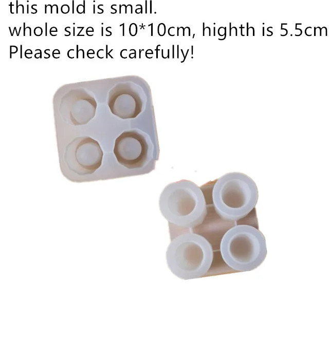 Ice Shots Glasses Mold Food Grade Silicone creative ice cup cube molds DIY Craft Clay Flower Pot Silicone Mold