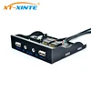 High Speed 9in to 2 Ports USB 2.0 Hub USB 2.0 Front Panel + HD Audio Connector Optical Drive for PC Desktop 3.5 Inch Floppy Bay ► Photo 1/6