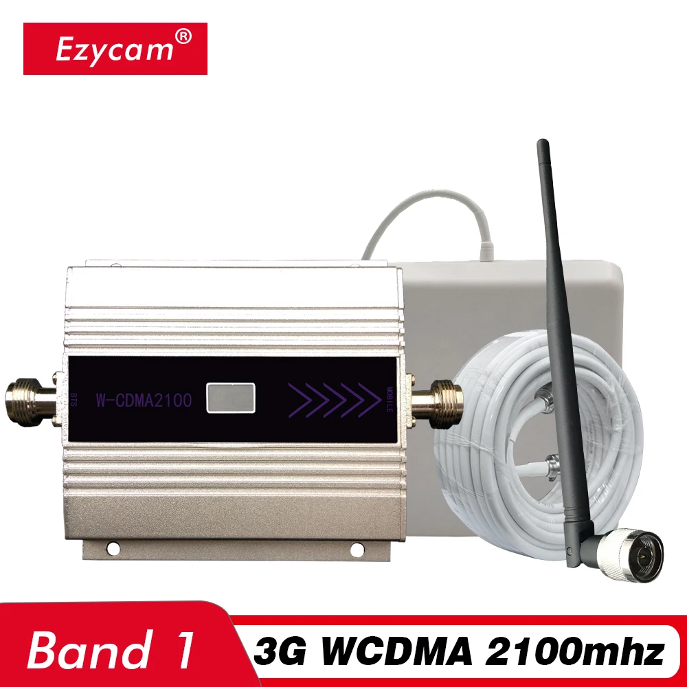 

3G Signal Booster UMTS WCDMA 2100(Band 1 ) Cell Phone Signal Repeater 3G 2100 Cellular Amplifier Full Kit with Antenna 13M Cable