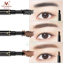 Воздушная подушка триадный карандаш для бровей водостойкая стойкая треугольная естественная подводка для бровей с кистью инструменты для макияжа 3в1