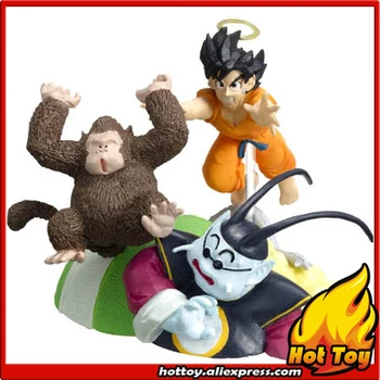 

100% Original BANDAI Gashapon PVC Toy Figure HG Imagination 09 - Goku & North Kai & Bubblesi from "Dragon Ball Z" (5cm tall)