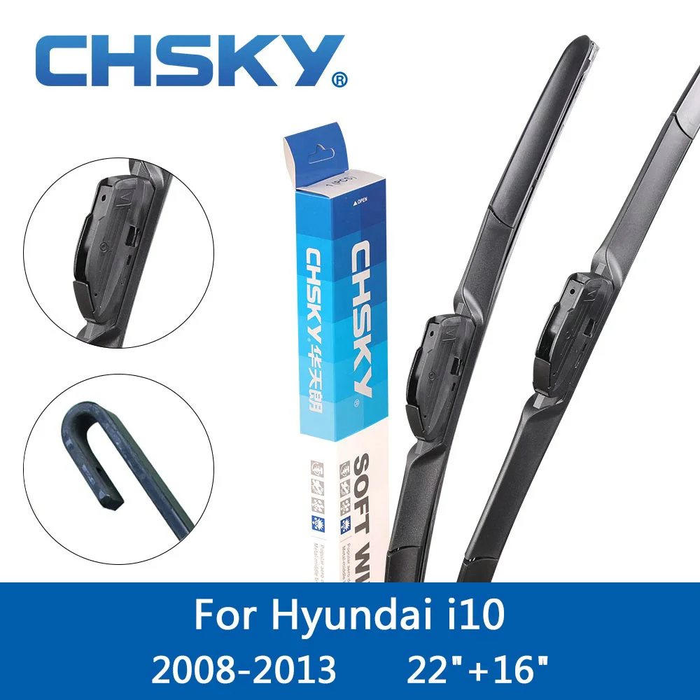 CHSKY Car Windshield Wiper Blade For Hyundai i10 2008 2009 2010 2011