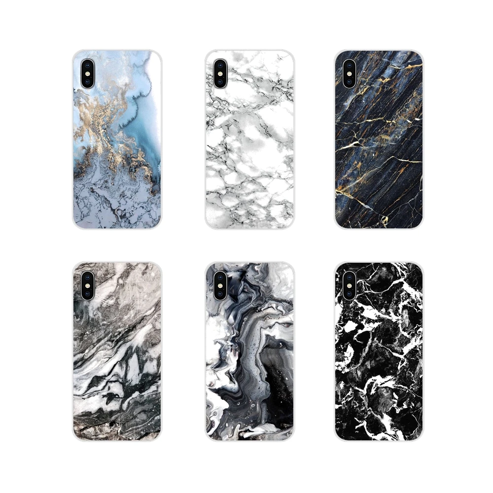 

White Black Marble Stone texture patter For Xiaomi Redmi Note 6A MI8 Pro S2 A2 Lite Se MIx 1 Max 2 3 For Oneplus 3 6T Soft Cover
