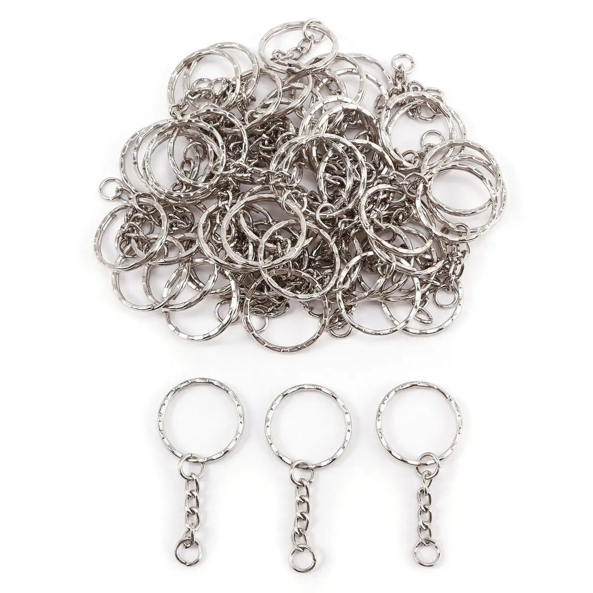 

Ring 25mm for keyring keychain 30mm silver metal jewelry DIY