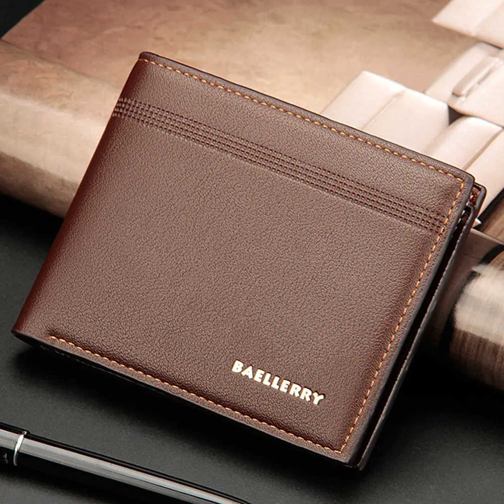 

Mens Fashion Leather Vintage Card Holder Billfold Purse 40#
