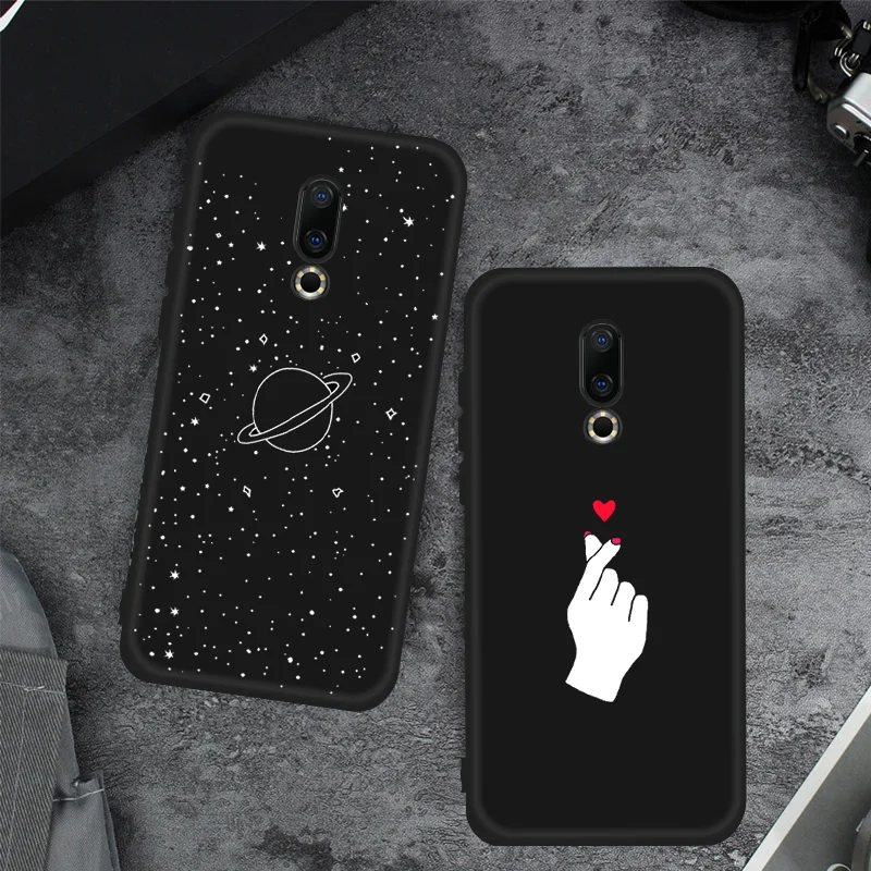 VEVICE 2019 أحدث حالات ل Meizu 16th 16 16X الحب القلب الطباعة الهاتف قذيفة ل Meizu M5S M5 M6 ملاحظة m5C سيليكون الغطاء الخلفي