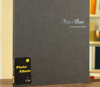 

Self Adhesive Cheap Photo Album Red Blue Black Yellow Gray Colors Loose-leaf PP Film 1-200 Photos Yearbook Picture Wedding Gift