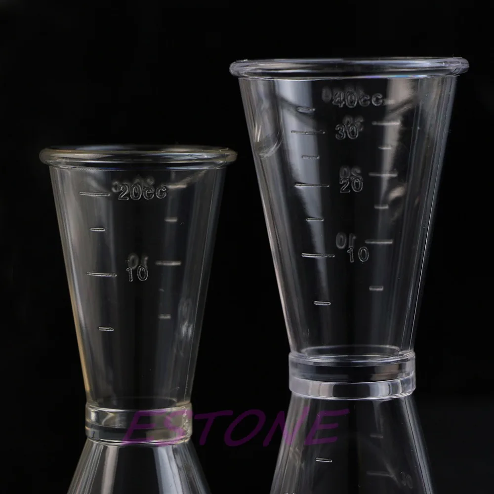 S / L Jigger Single Double Shot Cocktail Wine Short Drink Measure Cup Bar Party