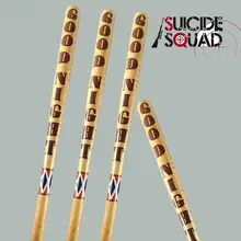 Харли Квинн бейсбольная летучая мышь отряд самоубийц твердая деревянная бита Хэллоуин косплей длинная Летучая мышь