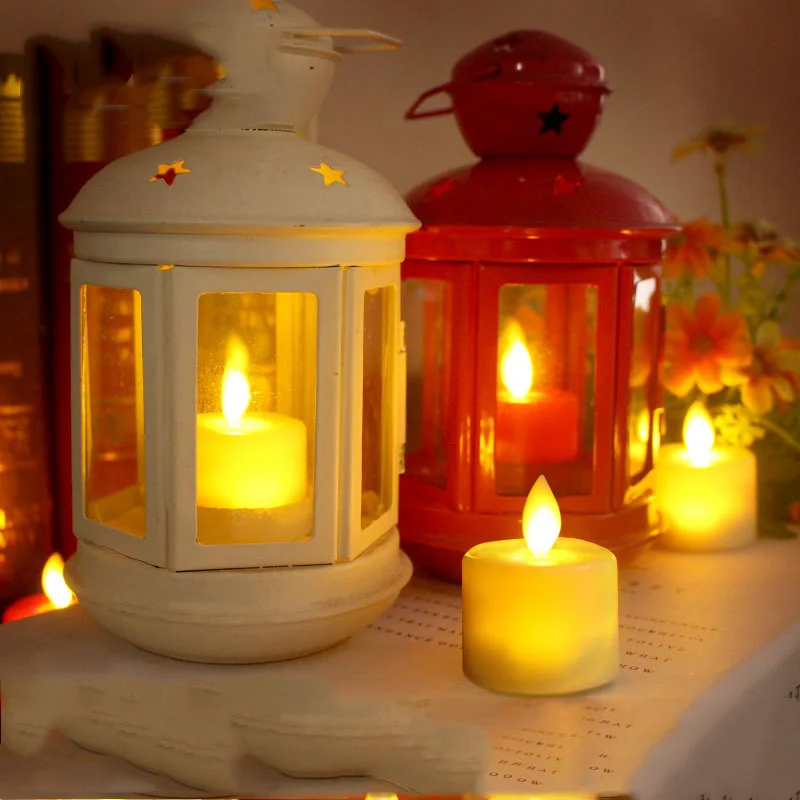 6 шт. танцы пламя Беспламенного velas светодио дный LED, Реалистичная батарея светильник, Романтический чай огни канделе декоративные