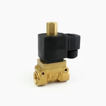 GOGO УВД 30bar высокого давления температурный соленоид клапан 1/4 3/8 1/2 BSP 24 12 V отверстия 13 мм нормально открытый пилот медный клапан