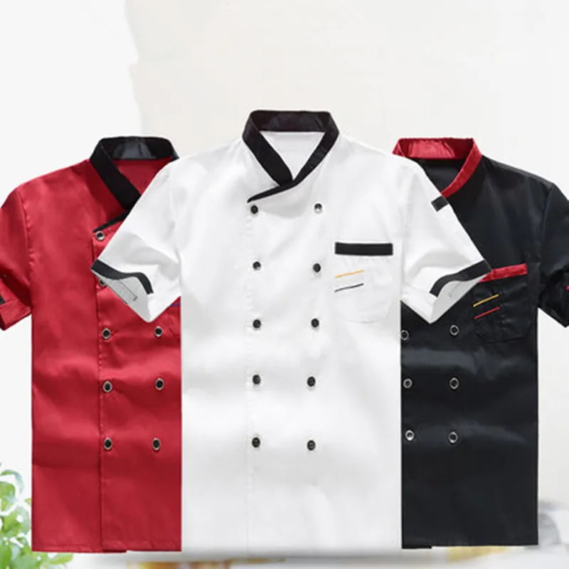 2017 Newest Style Summer Shortsleeved Chef Service Jackte Hotel