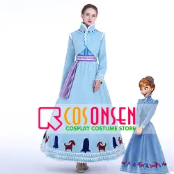 Костюм принцессы Анны Олафа для костюмированной вечеринки; нарядное платье всех размеров для костюмированной вечеринки; ONSEN