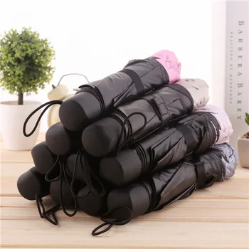 

Random Color Fashion Portable Sun Umbrella Female Parasol Anti-UV Rain and Rain Folding Ms. Compact Small Capsule Umbrellas Sale