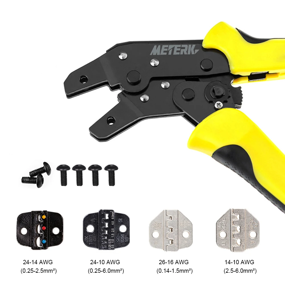 Профессиональный 4 в 1 провод обжимные инструменты комплект Engineering, терминальные обжимные плоскогубцы проволочная обжимка + Screwdiver +