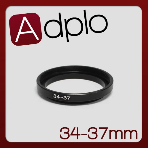 34-37mm 34MM to 37MM Step Up Ring Lens Filter Adapter Ring Aluminum Black
