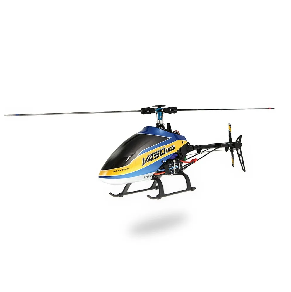 Walkera V450D03 6CH 450 RC FBL RTF Helicopter w/ White DEVO 10 Transmitter