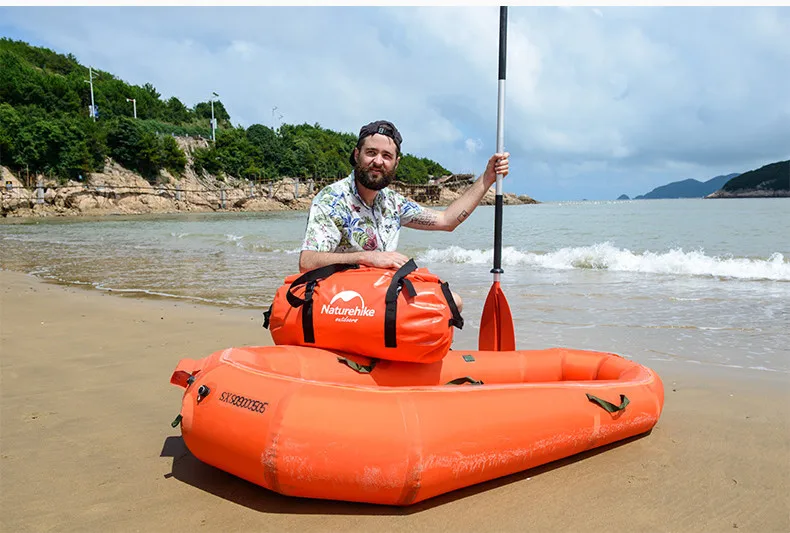 Naturehike Большая вместительная водонепроницаемая сумка, толстая 500D большая сумка для путешествий, дождя, плавания, велосипеда, автомобиля, гребли, сухая сумка, походный рюкзак