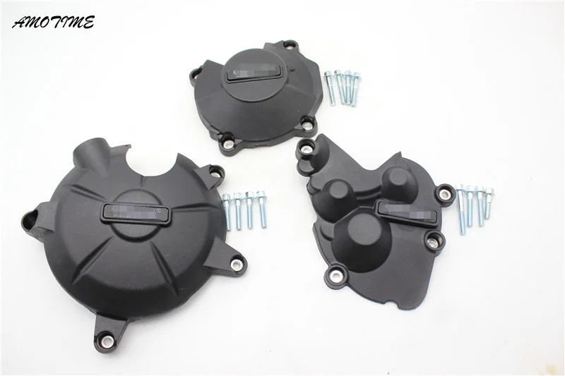 

Motorcycle Engine Case Cover Set Engine Cover Kit Protection for KAWASAKI ZX-6R 2009 2010 2013 2014 2015 2016 6R ZX 6R 636