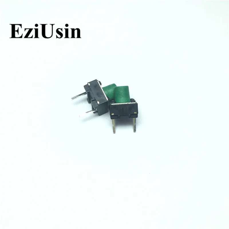 EziUsin 6*6*7 Micro Switch Interrupteur Copper 2 Pin In The Middle PCB Keyboard Light Mini Touch Green Button Keys DIY | Обустройство