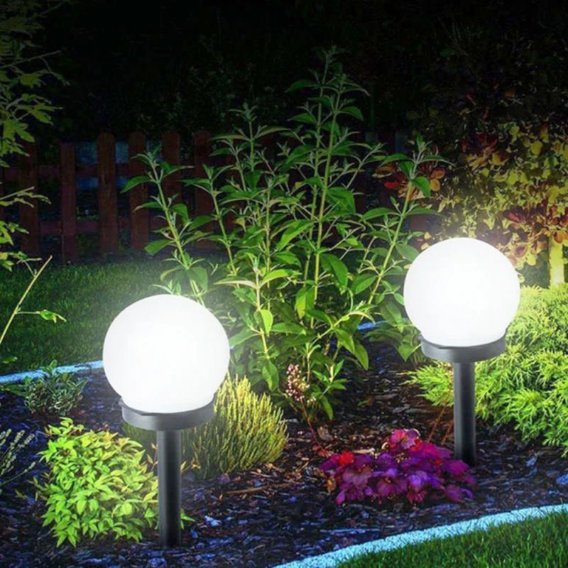 

Simple Lawn Light Solar Ball Shape Insert Underground Light Waterproof Garden Street Solar Ball Lights Garden Decorative