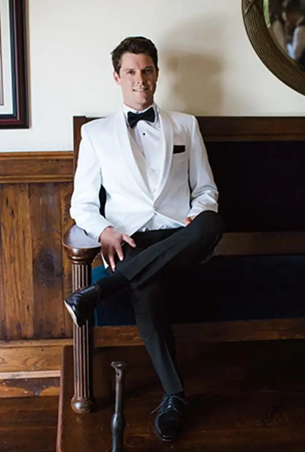 Custom made a button gap Burgundy groom men suit black