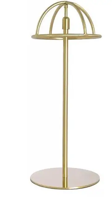 Титановая Золотая Полироль регулируемая высота шляпа металлическая подставка шляпа Крышка Подставка-Держатель для товаров держатель для шляп - Цвет: matte gold