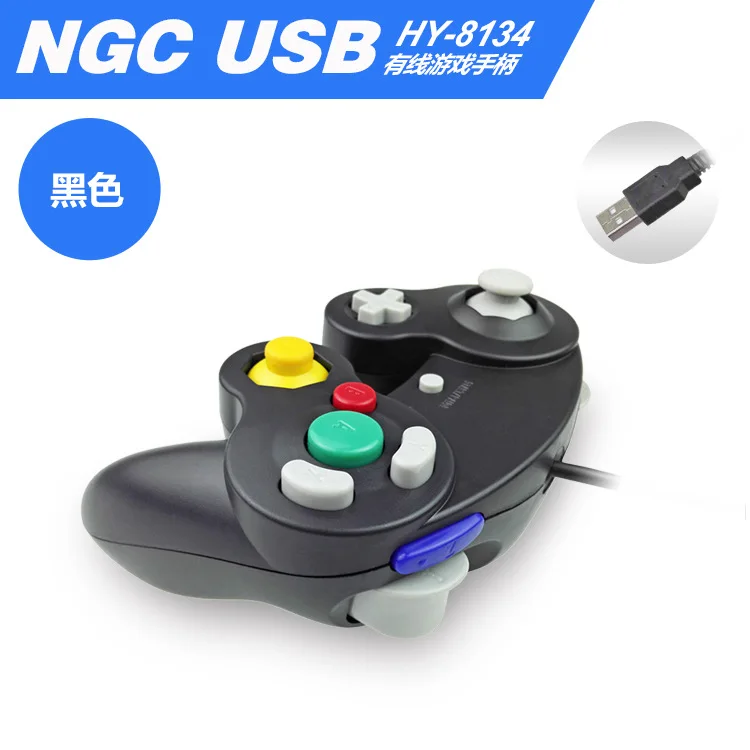 Для Gamecube контроллер USB проводной ручной джойстик для NAND для NGC GC контроллер для MAC компьютера ПК геймпад ns