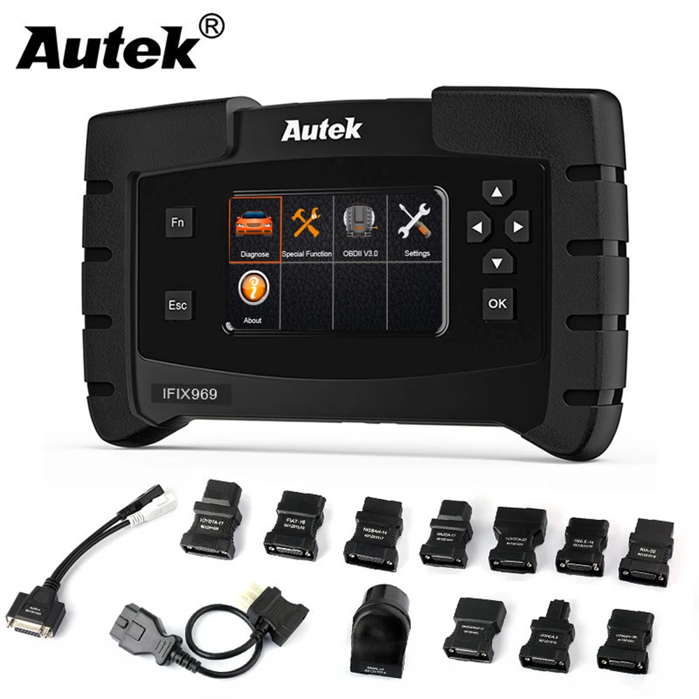 Autek IFIX969 OBD2 сканер для диагностики диагностика обд 2 авто сканер полная система OBD 2 Автомобильный диагностический инструмент ABS SRS EPB DPF Сброс многоязычный ODB2 Автомобильный обд сканер для авто