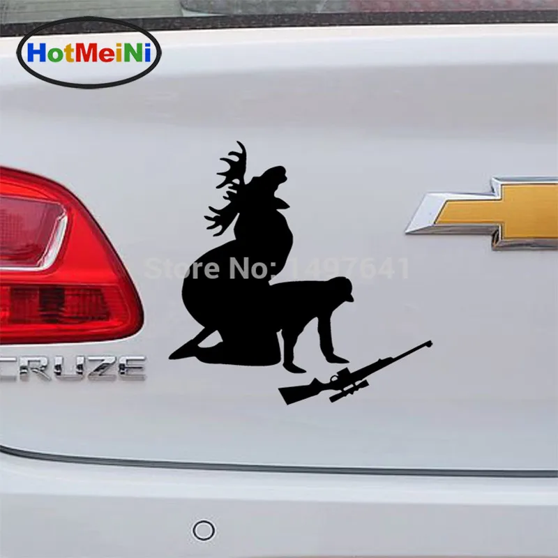 HotMeiNi 13x12 см как я люблю мое мясо теперь Забавный Moose Охотник на окна автомобиля