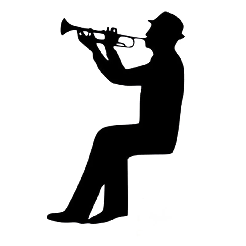 Человек Играть труба Переключатель наклейка мультфильм мода стены виниловые наклейки 5WS0003