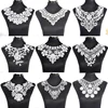 1Pcs White Fine Venise Lace Fabric Dress Applique Blouse Sewing Trims DIY Neckline Collar Costume Decoration Accessories ► Photo 1/4