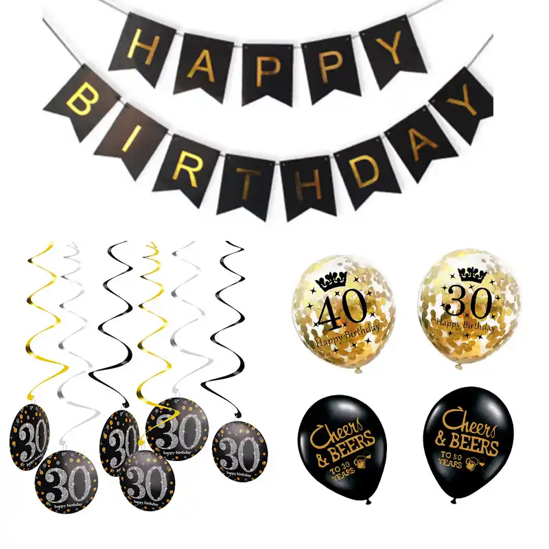 10 шт./лот 30 40 50 лет латексный воздушный шар для вечерние принадлежности, украшения для дня рождения взрослых