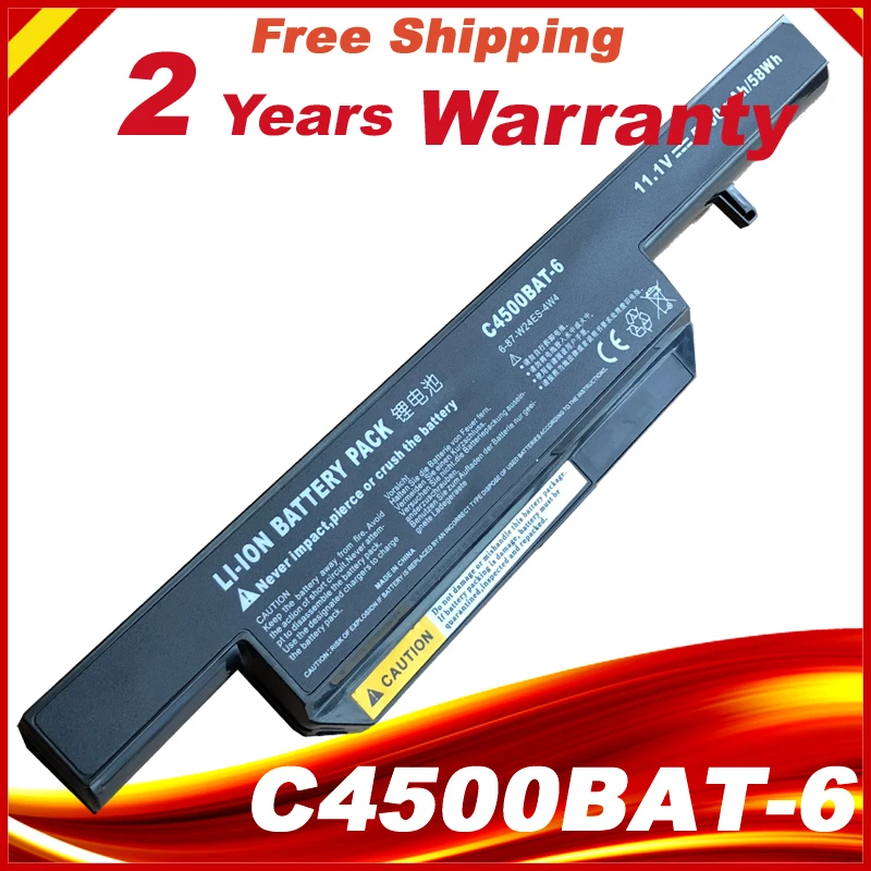 Фирменная Новинка Ноутбук Батарея C4500BAT-6 C4500BAT6 6-87-C480S-4P4 для Clevo C4500 C4500 C4500Q W150 W150DAQ W150HNM W150HNQ