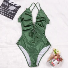 Tqskk сексуальный Однотонный женский цельный ремешок для купальника Монокини боди пуш-ап Мягкий женский купальник пляжный купальный костюм