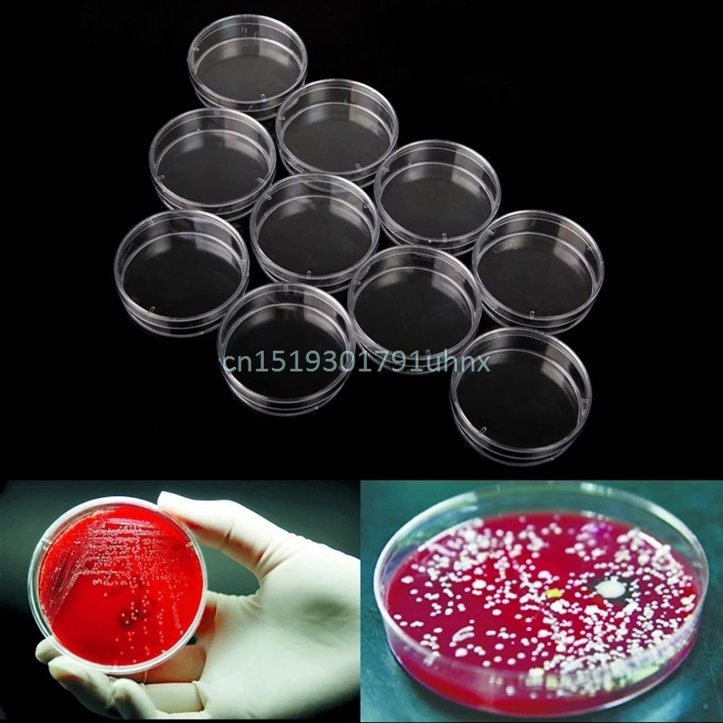 10 шт. одноразовые тарелки Петри из прозрачного пластика 55 х15 мм|plates disposable|plate dishplate