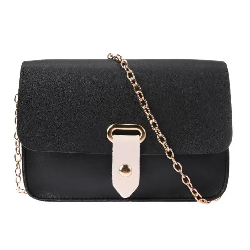 

PU Leather Women Shoulder Bag Girls Simple Casual Flap Chain Crossbody Bags Fashion Mini Solid Portable Messenger Phone Bag Z95
