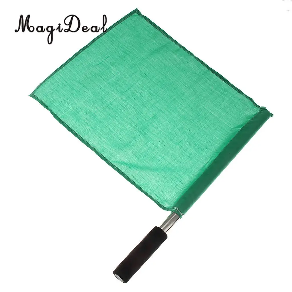 MagiDeal Professioanl 1Pc Athletic Handheld Command Flag Stainless Steel Referee Flag Track And Field Signal Flag 4 Color Choose