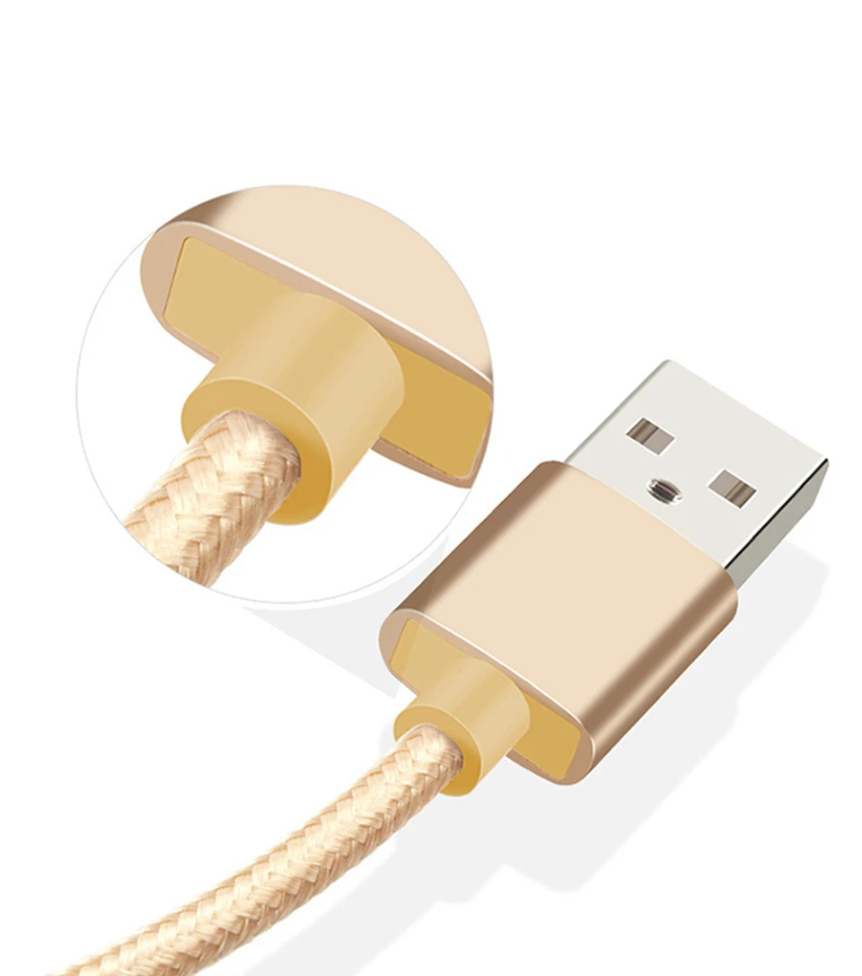 USB кабель с нейлоновой оплеткой для мобильного телефона, Micro usb type-C кабель для зарядки iPhone X 6 6s 7 8 ipad samsung 6 Кабели для зарядки