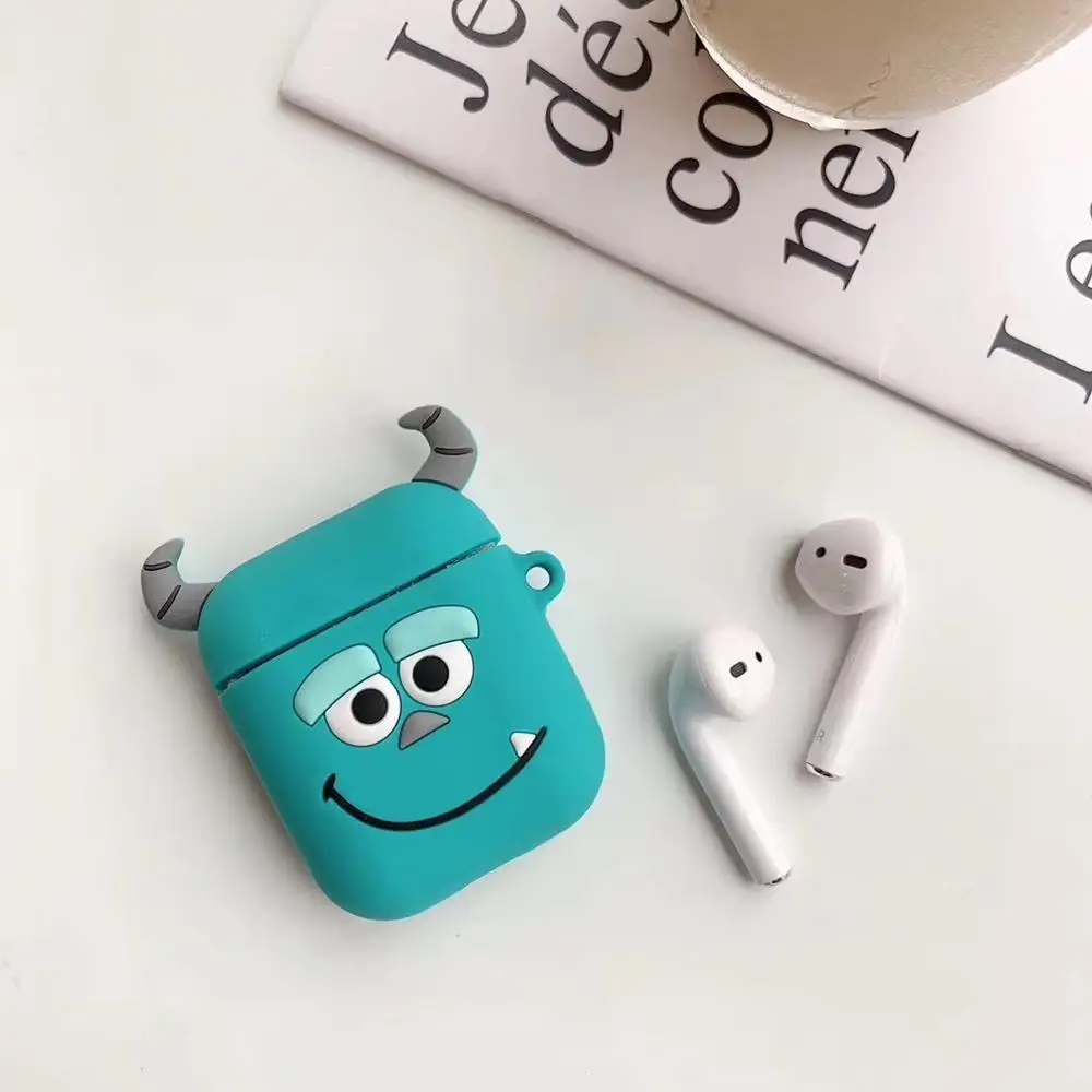 Роскошный симпатичный чехол для наушников с 3D Микки и Минни Маус, мишкой, Кроликом, силиконовыми кнопками для Apple, аксессуары для airpods - Цвет: 4