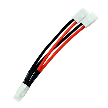 

1 piece Big Tamiya Parallel Leads 12awg Silicone Wire one Male to Two Female Connector For RC Lipo Battery