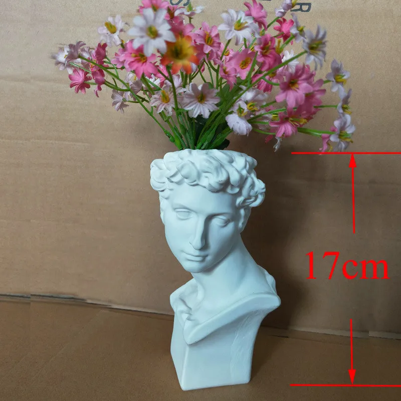 Креативная Смола Имитация гипса Giuliano De Medici головные портреты статуя Цветочная композиция для вазы Украшение дома X1521